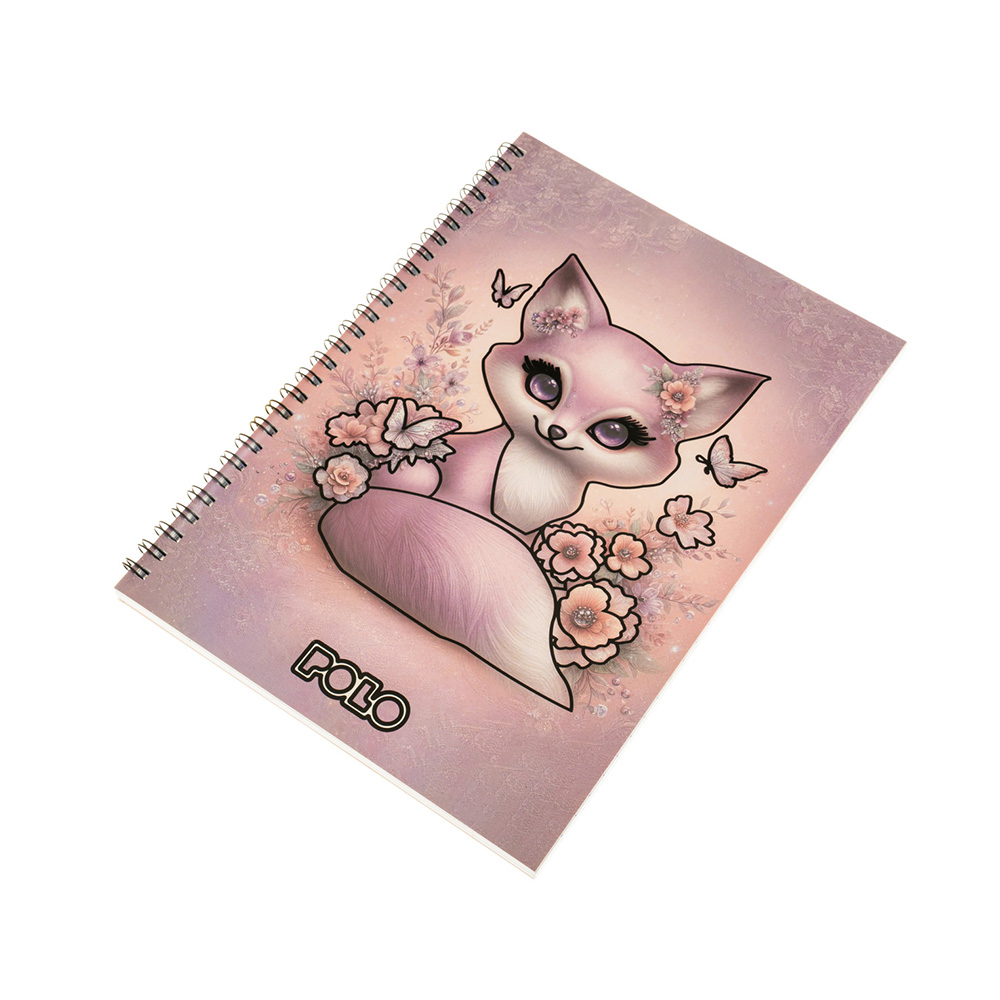 Τετράδιο Α4 Σπιράλ 60Φ 2Θ Cute Fox 9-19-003-8425 Polo - 116336