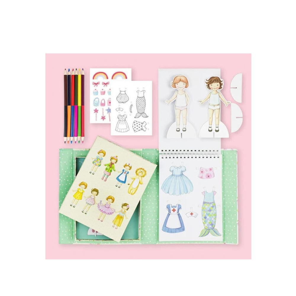 Σετ Δραστηριοτήτων - Paper Dolls Kit - Vintage 6-0220 Tiger Tribe - 2