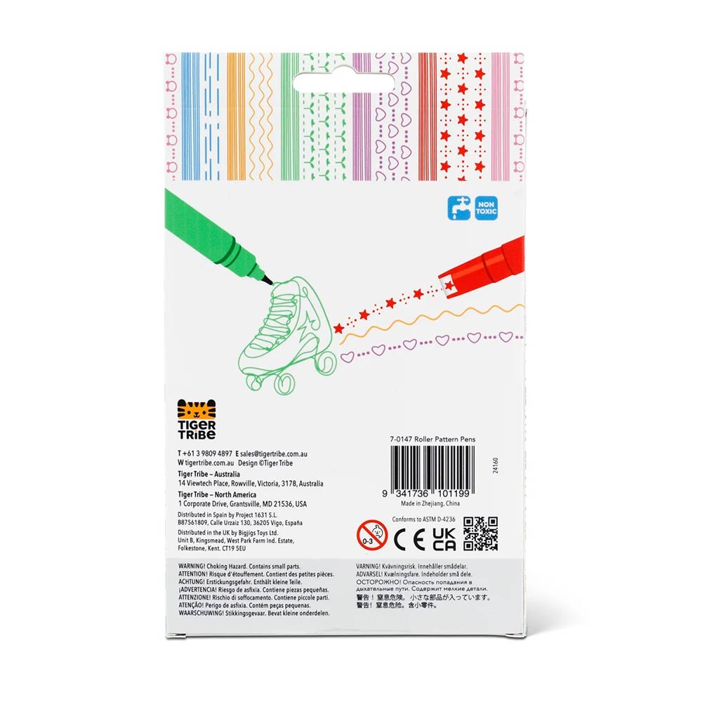 Μαρκαδόροι Ζωγραφικής με Διπλή Μύτη - Roller Pattern 94405 Tiger Tribe - 3