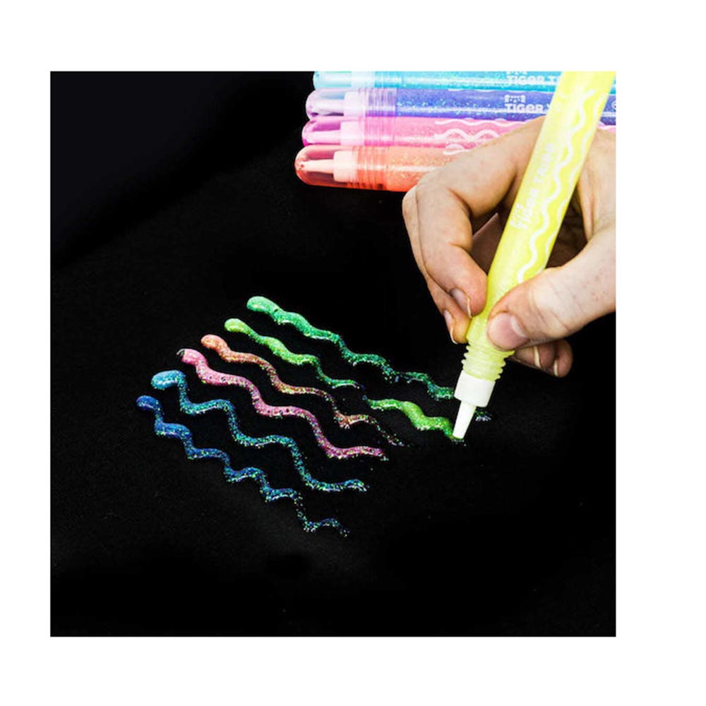 Μαρκαδόροι Glow Pens 6τμχ 7-0153 Tiger Tribe - 1