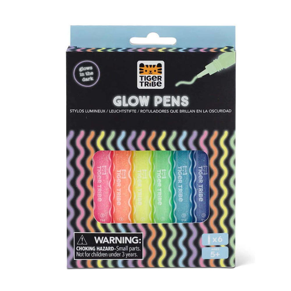 Μαρκαδόροι Glow Pens 6τμχ 7-0153 Tiger Tribe - 121080