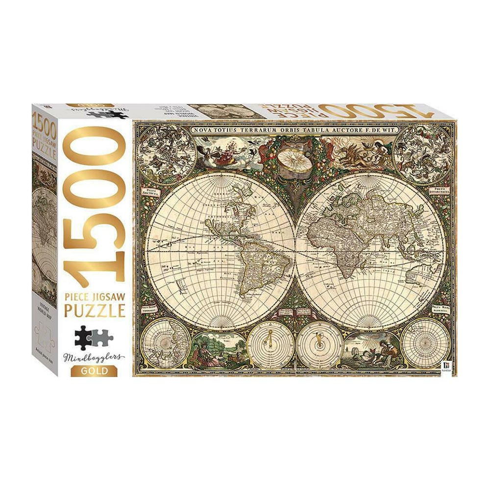 Πάζλ Vintage World Map 1500τεμ. MJG-3 Hinkler 