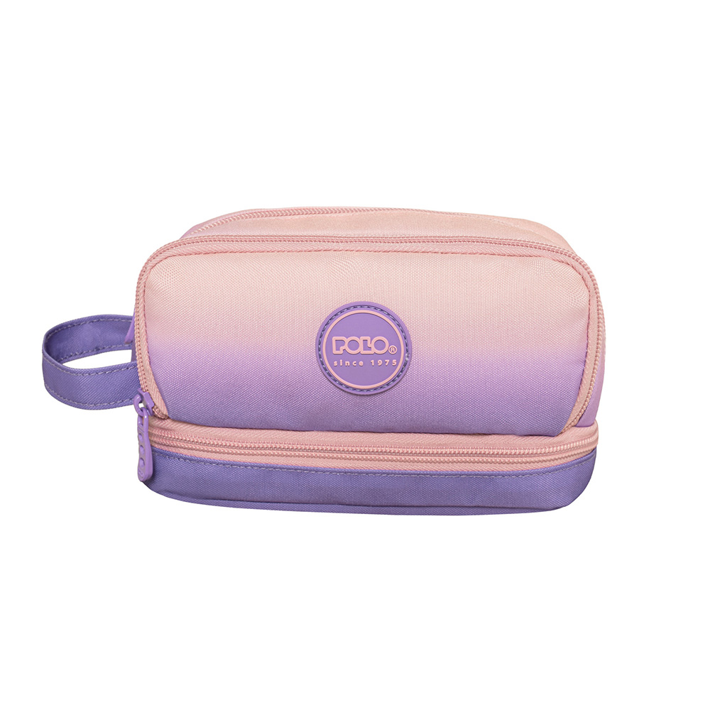 Κασετίνα Τριπλή Handle Ρόζ/ Μωβ 9-37-015-8111 Polo - 116241