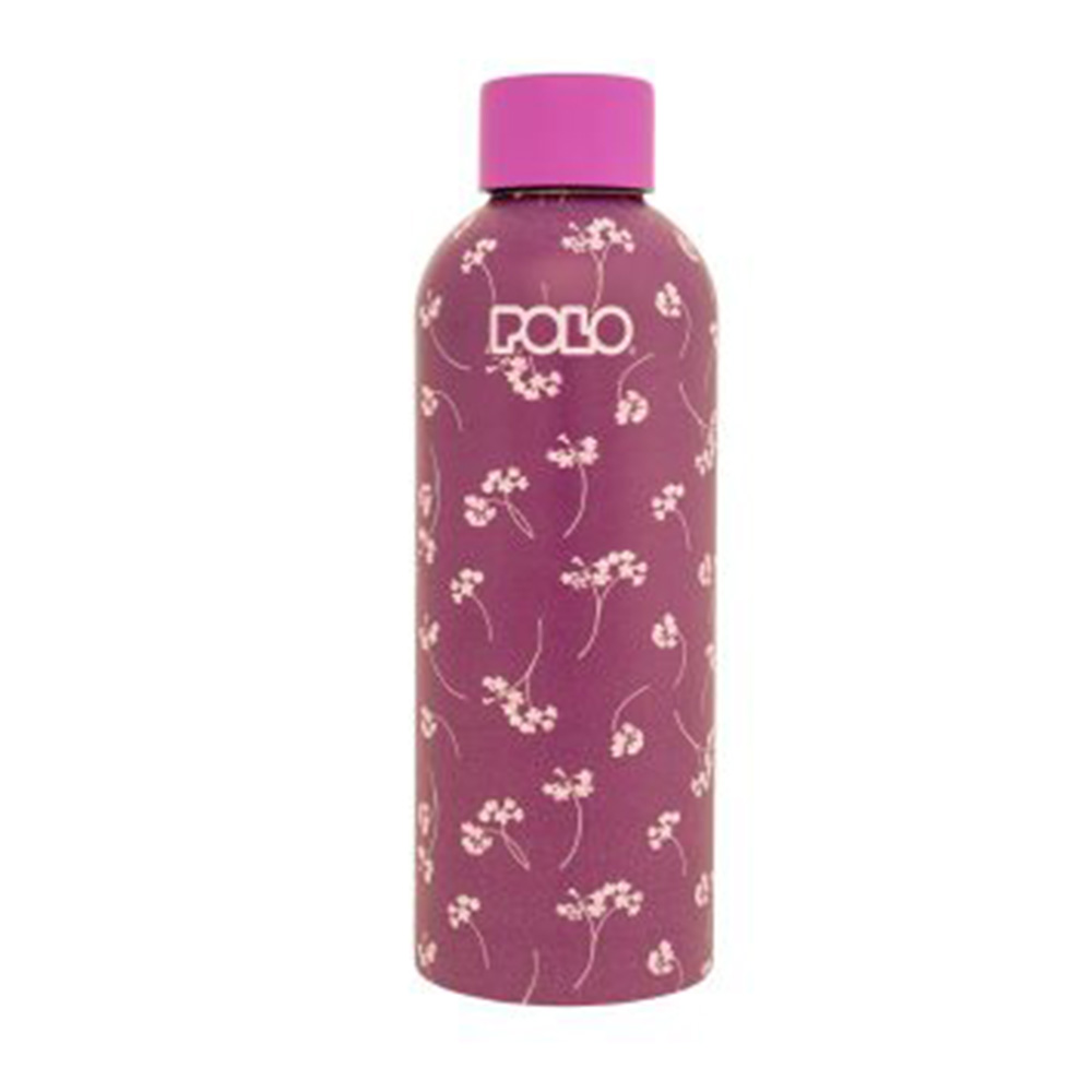 Ανοξείδωτο Μπουκάλι Θερμός Stainless Steel Blossom Μώβ Floral 500ml 9-49-032-8478  Polo - 116165
