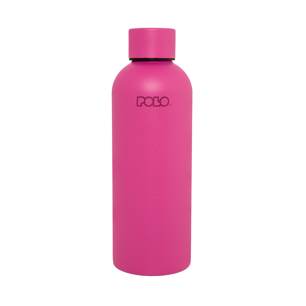 Ανοξείδωτο Μπουκάλι Θερμός Stainless Steel Soild Φούξια 500ml 9-49-034-4400 Polo - 116173