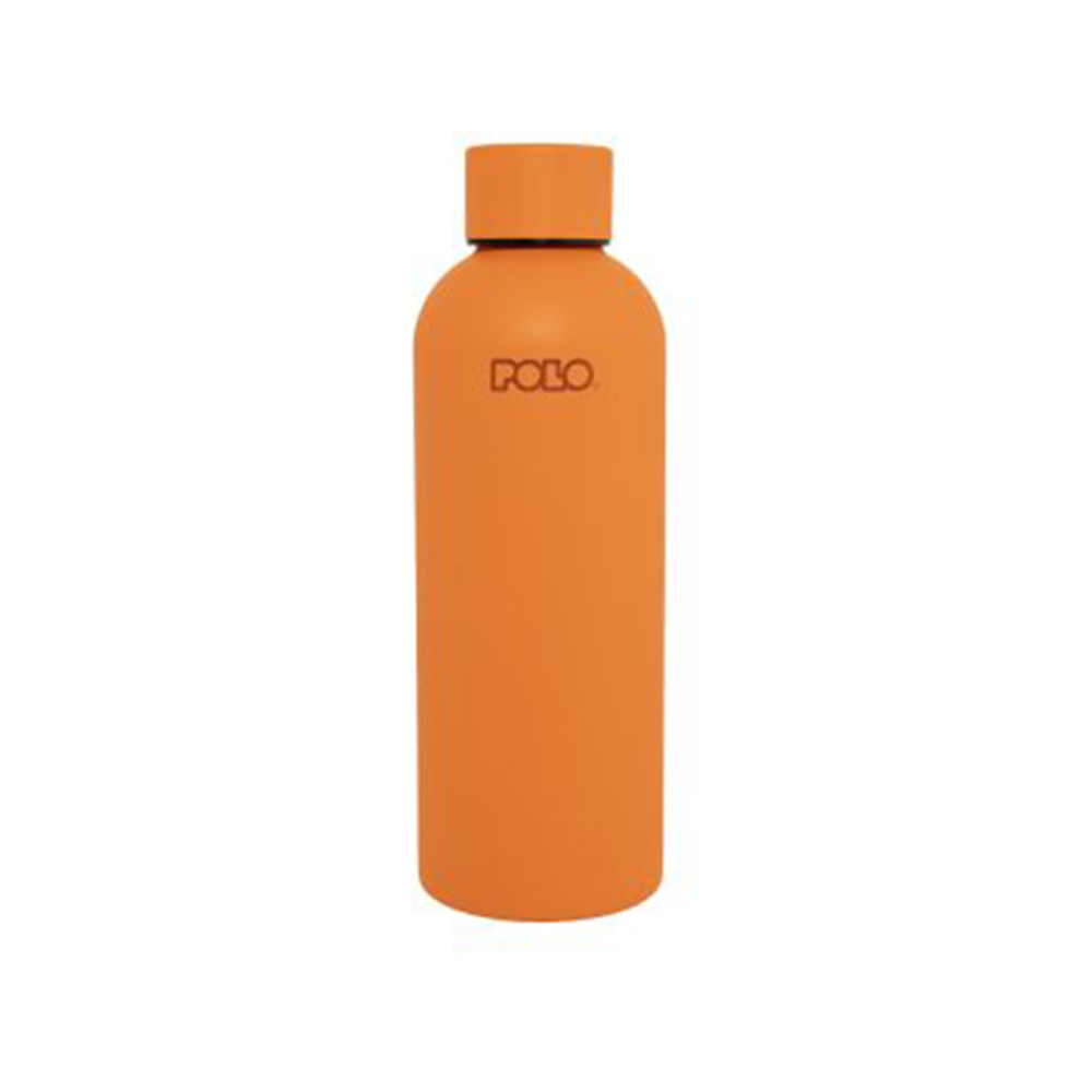 Ανοξείδωτο Μπουκάλι Θερμός Stainless Steel Soild Πορτοκαλί 500ml 9-49-034-7300 Polo - 116175