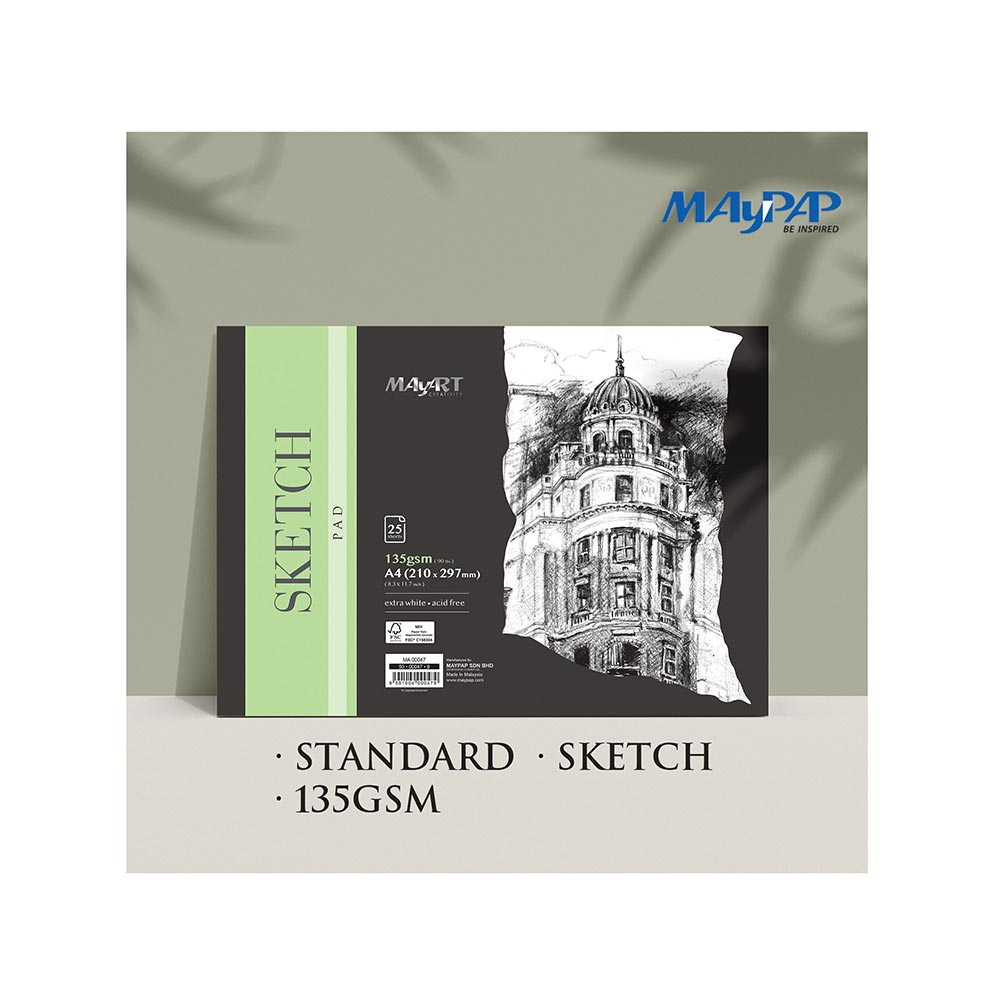 Sketch Pad A4 135Gsm 25 Pages MA00047 Mayart - 1