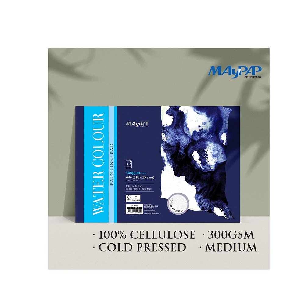 Watercolour Pad A4 300Gsm Cellulose CP MA00187 Mayart - 1