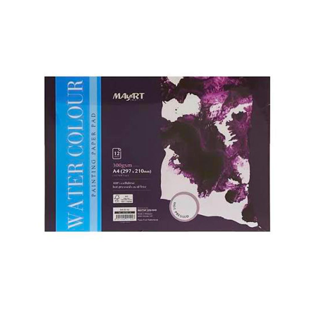 Watercolour Pad A4 300Gsm Cellulose HP MA00192 Mayart - 120796