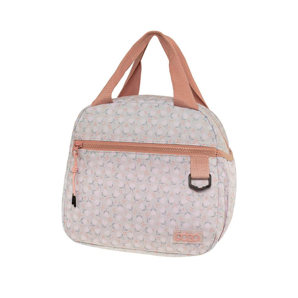 Τσαντάκι Φαγητού Χειρός Ισοθερμικό Coolmi Flowers Pink 9-71-002-3900 Polo - 115121
