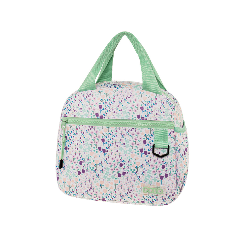 Τσαντάκι Φαγητού Χειρός Ισοθερμικό Coolmi Flowers Mint 9-71-002-5800 Polo - 115125
