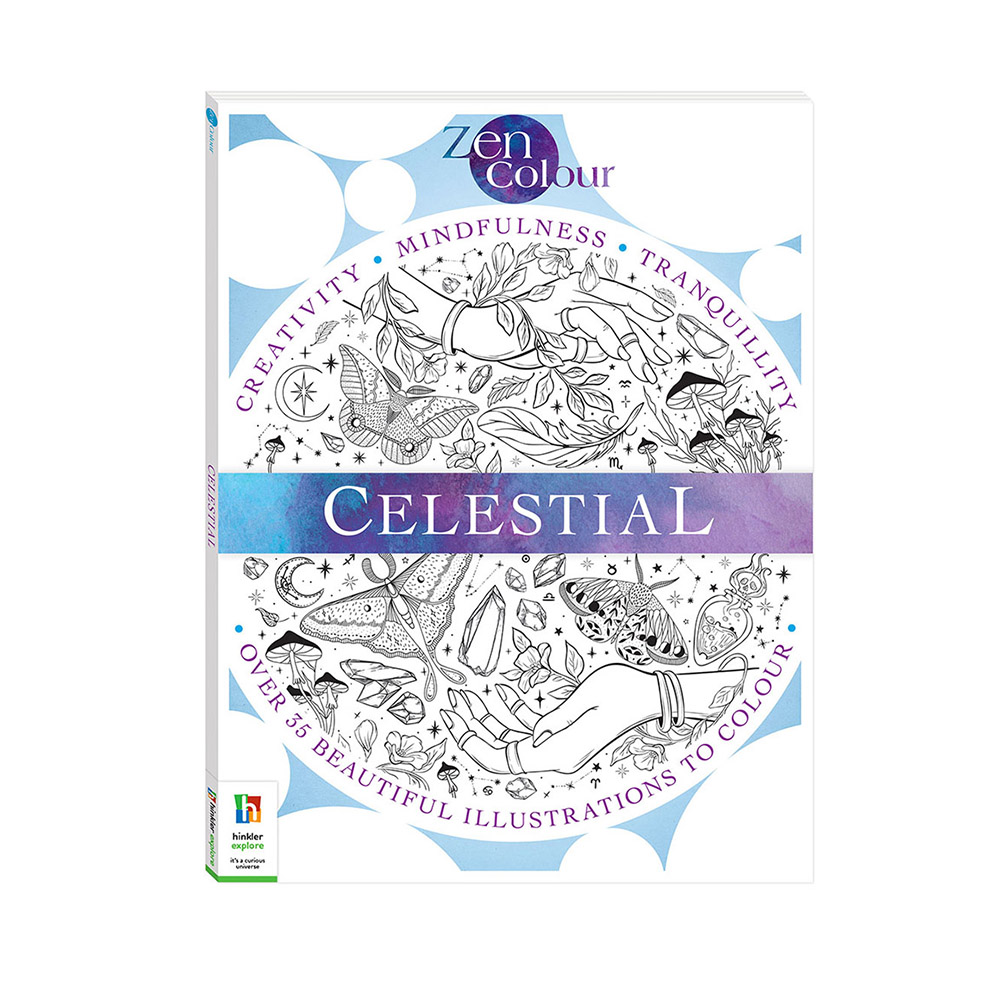Βιβλίο Ζωγραφικής Αντιστρές Zen Colouring Book: Celestial Hinkler - 108402