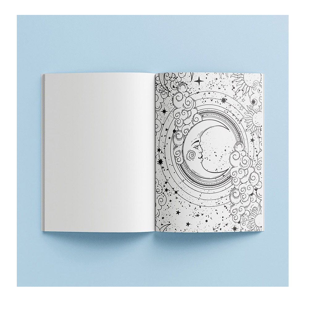 Βιβλίο Ζωγραφικής Αντιστρές Zen Colouring Book: Celestial Hinkler - 1