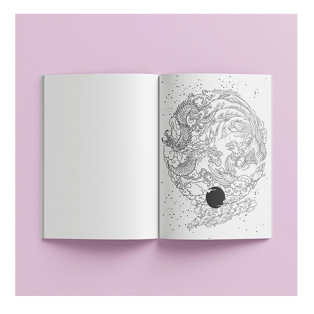 Βιβλίο Ζωγραφικής Αντιστρές Zen Colouring Book: Mythical Hinkler - 1