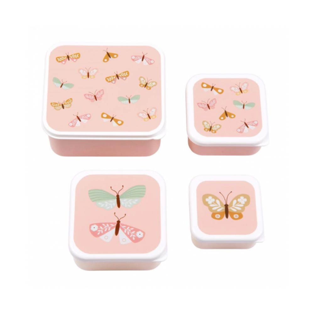 Σετ 4 Δοχεία Φαγητού Butterflies SBSEBU42 A little lovely company - 1