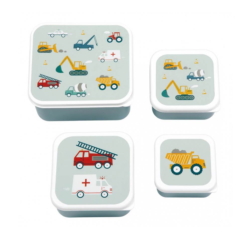 Σετ 4 Δοχεία Φαγητού Vehicles SBSEVE58 A little lovely company - 1