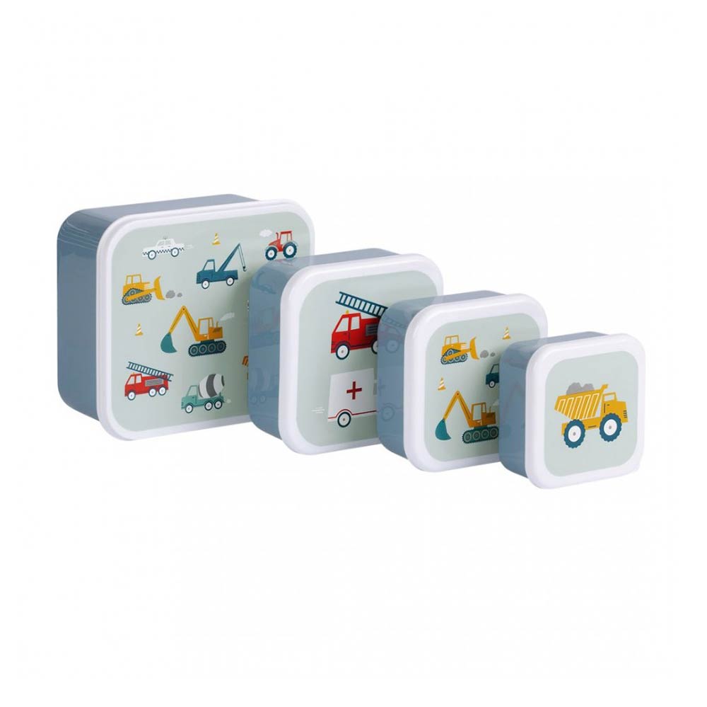 Σετ 4 Δοχεία Φαγητού Vehicles SBSEVE58 A little lovely company - 104064