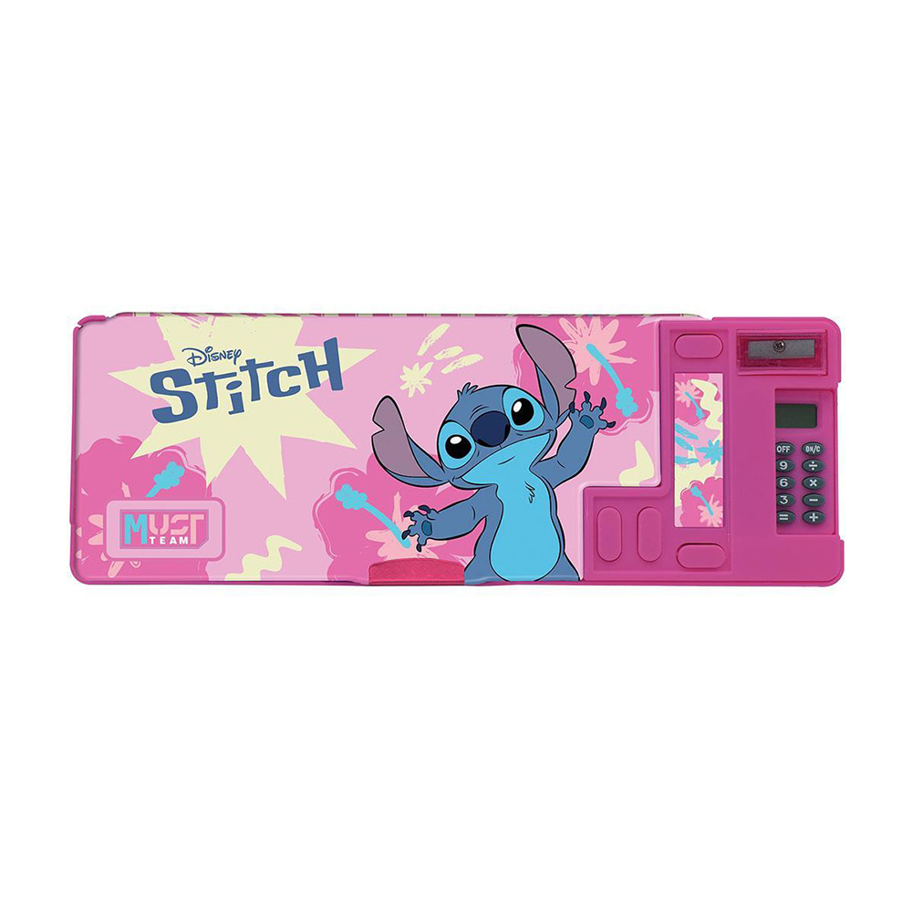 Κασετίνα Retro με Κομπιουτεράκι Stitch Pink Flowers 565963 Must - 115860