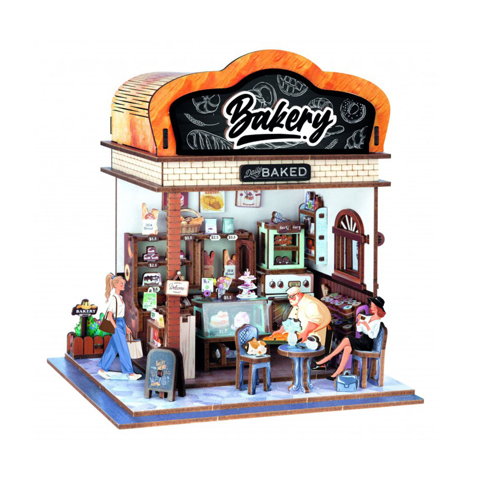 Ξύλινη Κατασκευή 3D Bakery Diorama 10+ ετών 68073 Buki France - 1