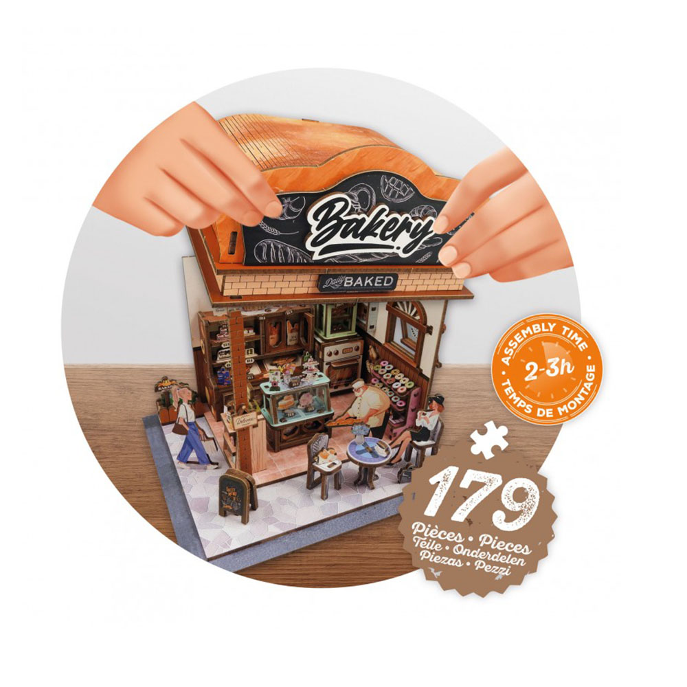 Ξύλινη Κατασκευή 3D Bakery Diorama 10+ ετών 68073 Buki France - 3