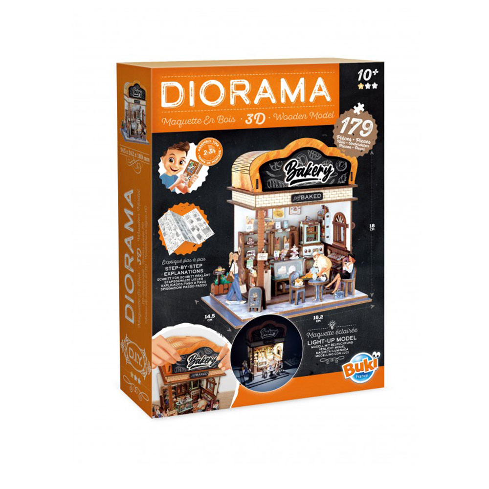 Ξύλινη Κατασκευή 3D Bakery Diorama 10+ ετών 68073 Buki France - 113400
