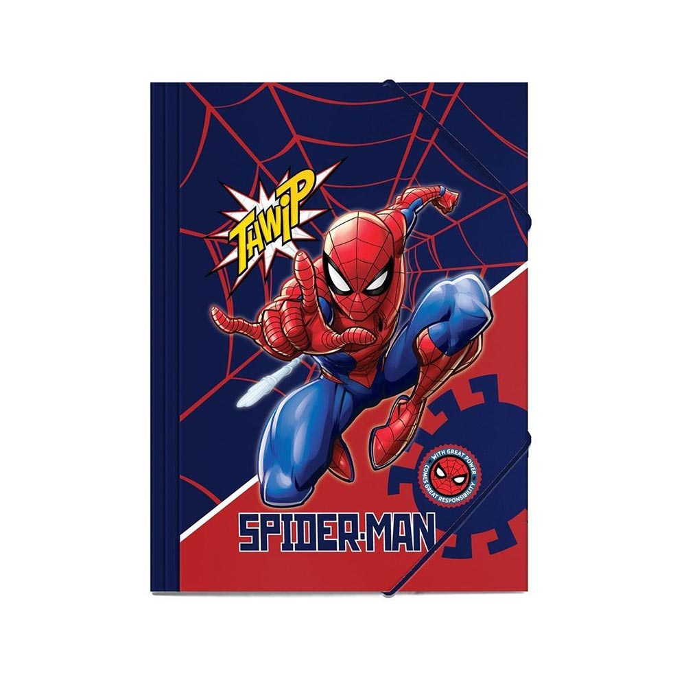 Φάκελος με Λάστιχο Spider-Man 25x35 εκ. A4 508557 Must - 106327