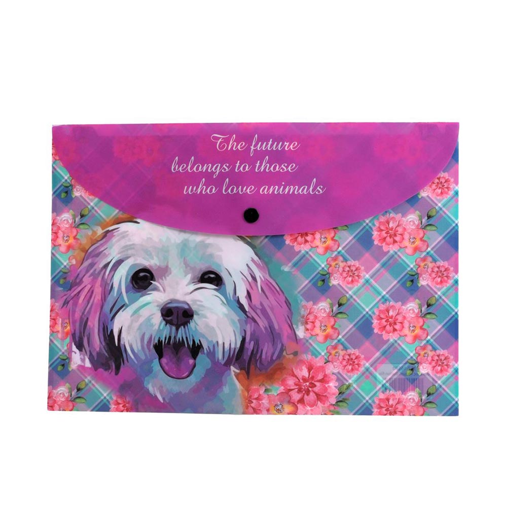 Φάκελος με Κουμπί Α4 Love Dog 357-16580 Back Me Up - 104233
