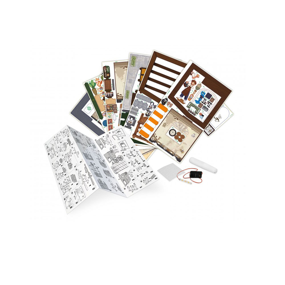 Ξύλινη Κατασκευή 3D Cafe Diorama 10+ ετών 68072 Buki France - 3