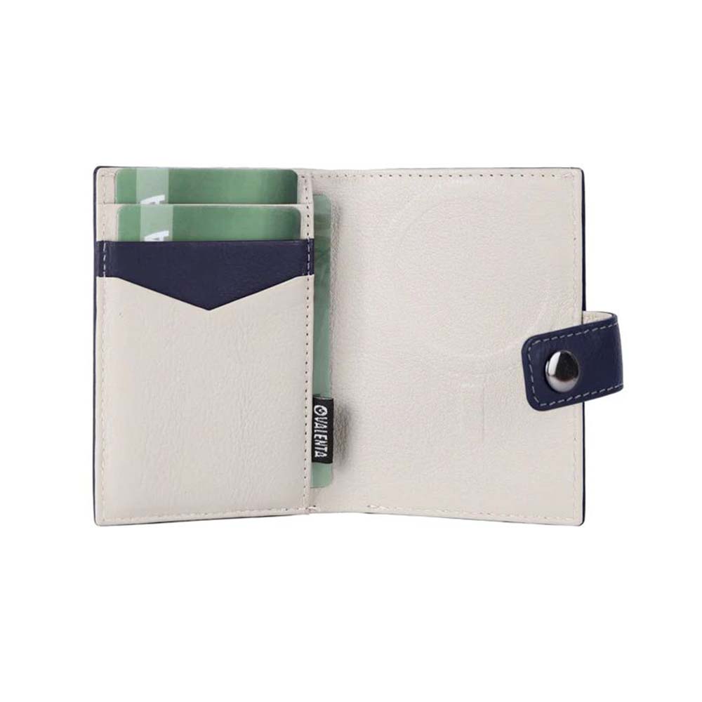 Ανδρικό Δερμάτινο Πορτοφόλι Powerbank MagSafe Luxe Navy Blue 588416 Valenta - 3