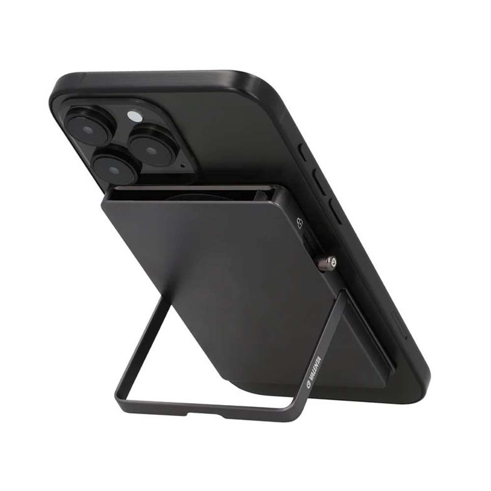 Θήκη Καρτών Αλουμινίου MagSafe Stand Graphite Grey 589314 Valenta - 1