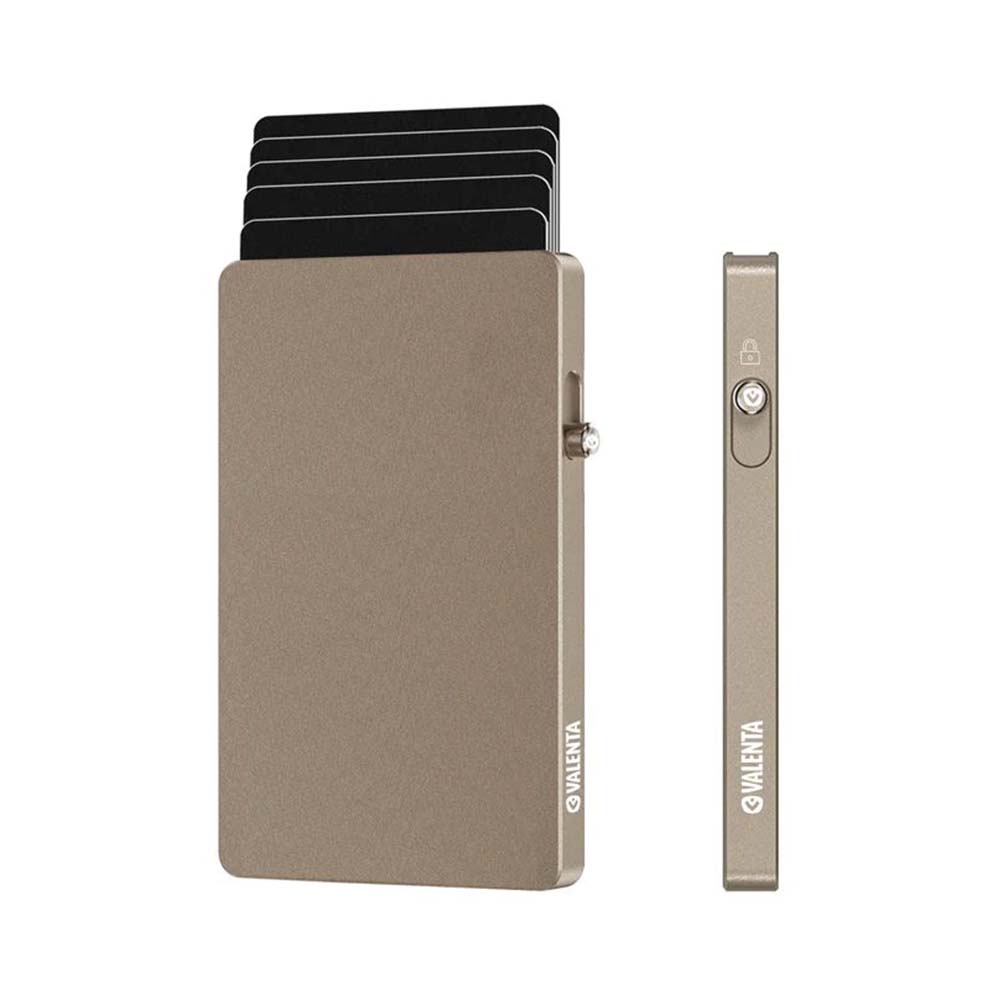 Θήκη Καρτών Αλουμινίου MagSafe Titanium Natural 588294 Valenta - 2