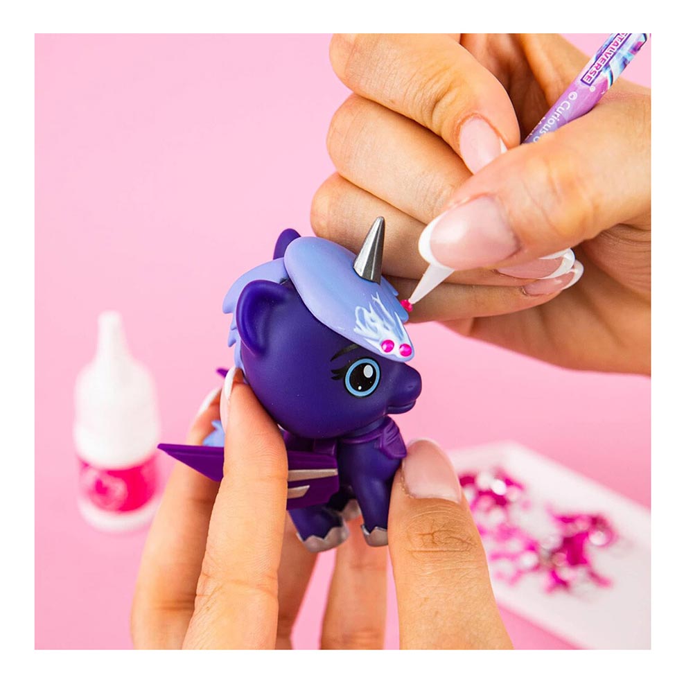 Σετ Διακόσμησης Μονόκερου με Κρύσταλλα 3 Φιγούρες KiKi, Starlana and Apollo CV-007D Crystalverse - 2