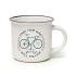 Κούπα από Πορσελάνη Cup-Puccino Bike Λευκή 350ml CUP0024 Legami - 1