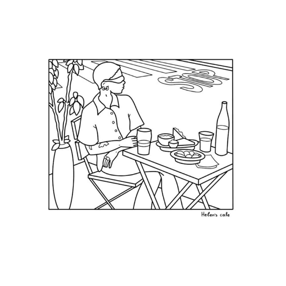 Kutsunia City - Coloring Book - Fosbloque  Key Books - 3