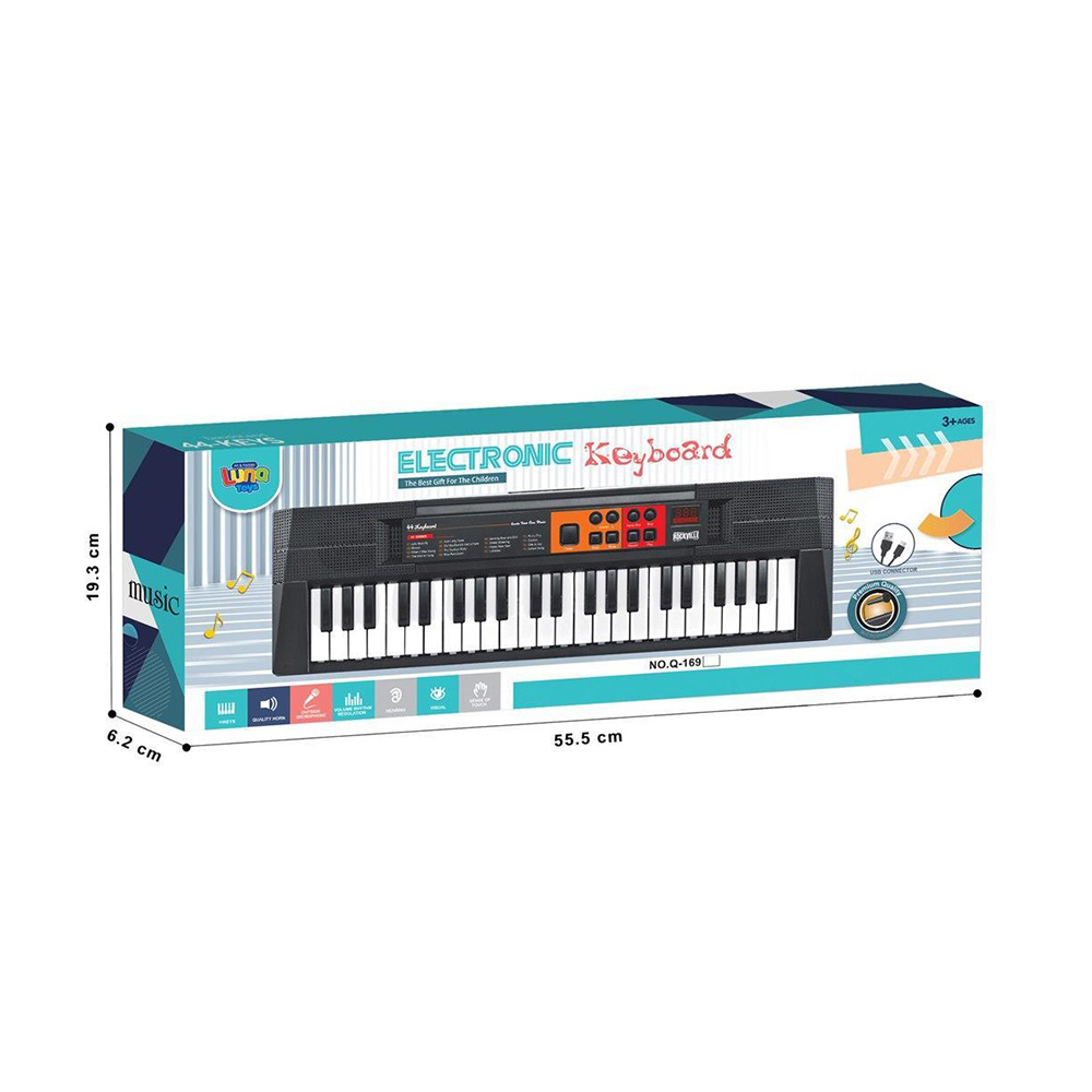 Αρμόνιο 44 Κλειδιών Με Μικρόφωνο Και Usb 55x6,2x19,3cm 623295 Luna - 107524