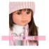 Κούκλα Sara , Μελαχρινή με Φόρεμα , Ροζ Ζακετάκι , Σκουφάκι και Καλτσάκια 35εκ 53528 Llorens Dolls - 1