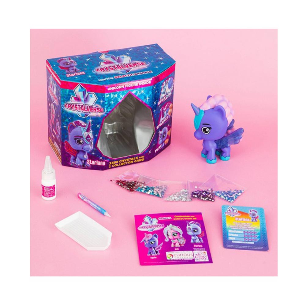 Σετ Διακόσμησης Μονόκερου με 1500 Κρύσταλλα Unicorn Figure Starlana CV-003 Crystalverse - 1