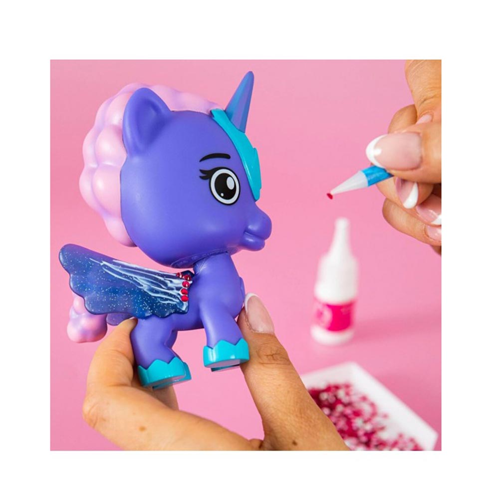 Σετ Διακόσμησης Μονόκερου με 1500 Κρύσταλλα Unicorn Figure Starlana CV-003 Crystalverse - 2