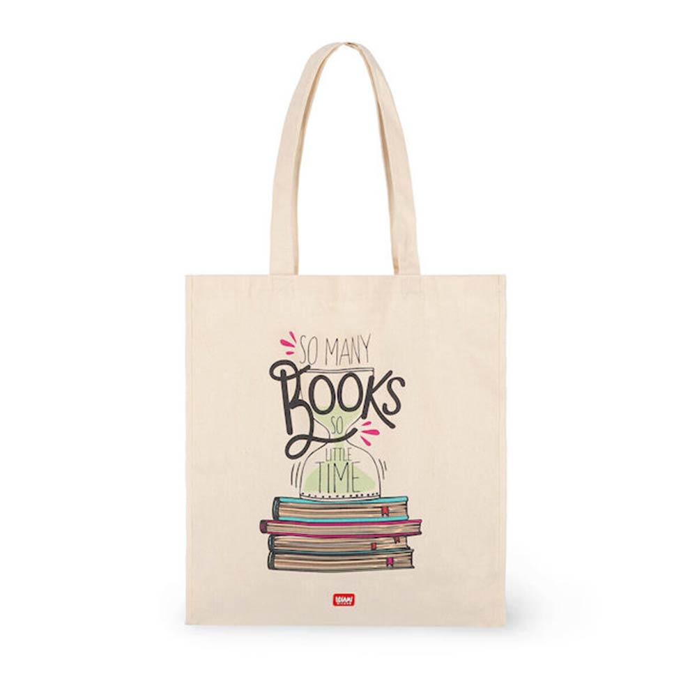 Βαμβακερή Τσάντα Book Lover Μπεζ CBAG0006 Legami Milano - 103771
