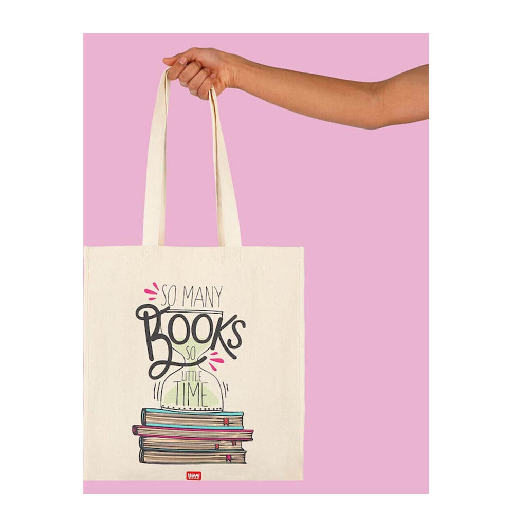 Βαμβακερή Τσάντα Book Lover Μπεζ CBAG0006 Legami Milano - 2