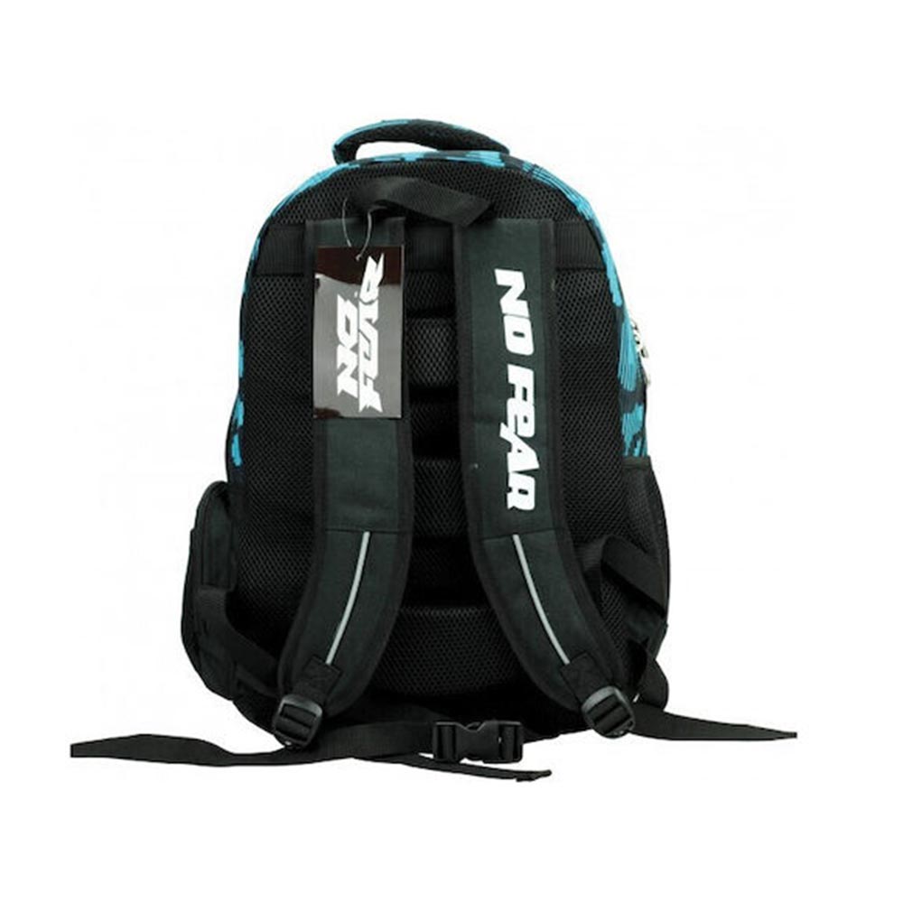 Τσάντα Πλάτης Δημοτικού Οβάλ Fluo Lion 348-45031  No Fear - 2