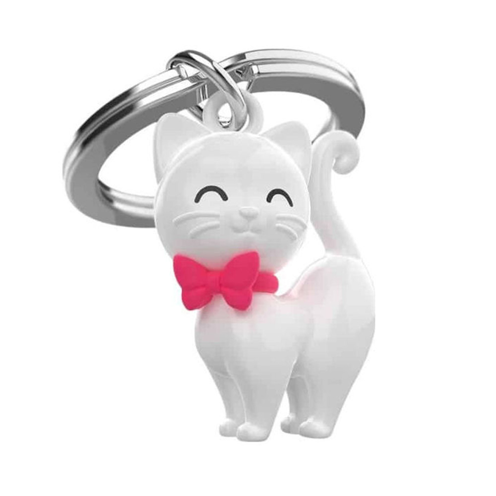 Μεταλλικό Μπρελόκ Cat With Silicone Bowtie MTM341 -01 Metalmorphose - 114318