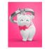 Μεταλλικό Μπρελόκ Cat With Silicone Bowtie MTM341 -01 Metalmorphose - 1