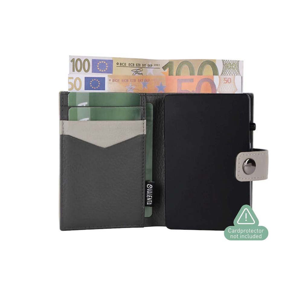 Ανδρικό Δερμάτινο Πορτοφόλι Powerbank MagSafe Luxe Creme 588409 Valenta - 2