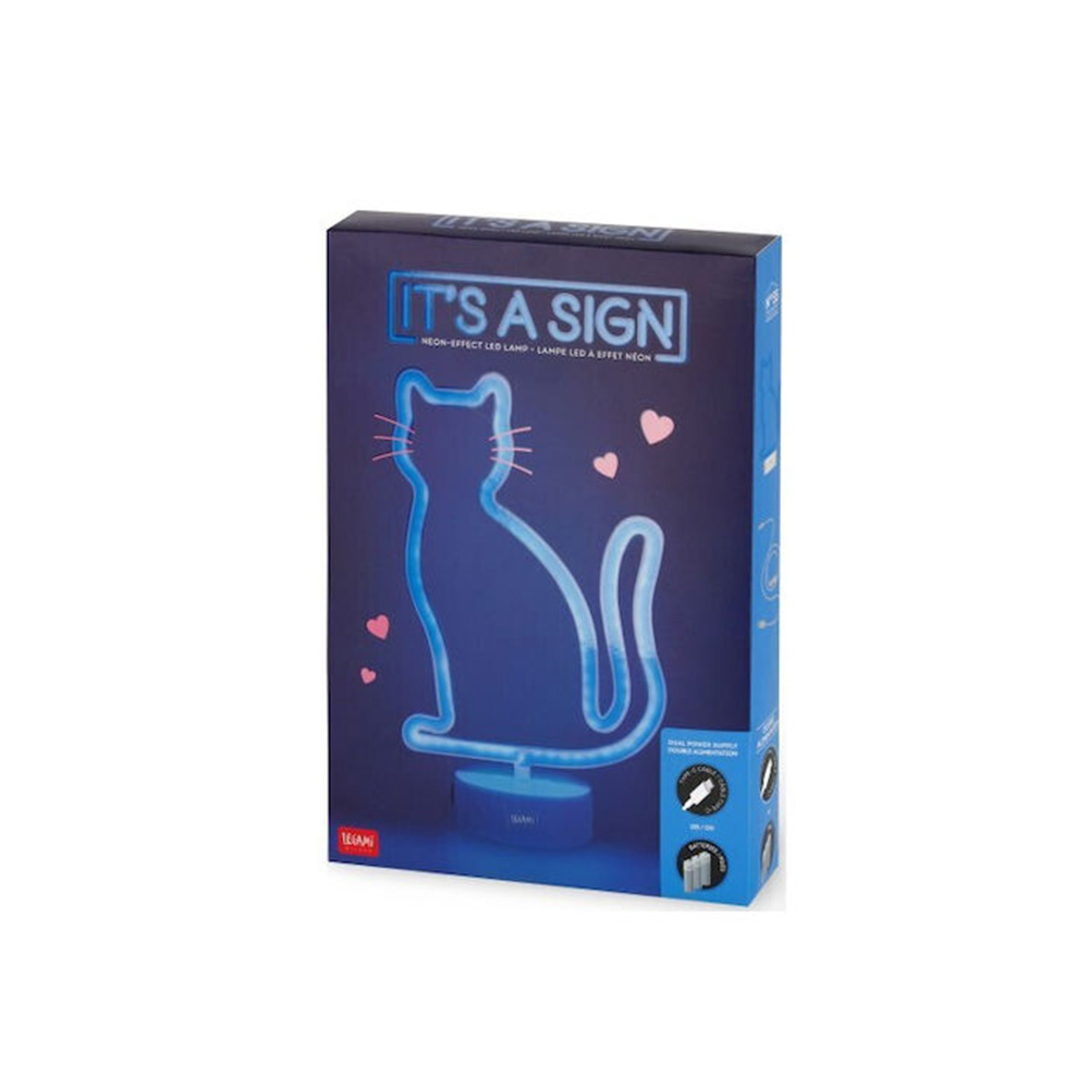 Φωτιστικό Neon-Effect LED It's A Sign - Kitty LL0012 Legami - 114764