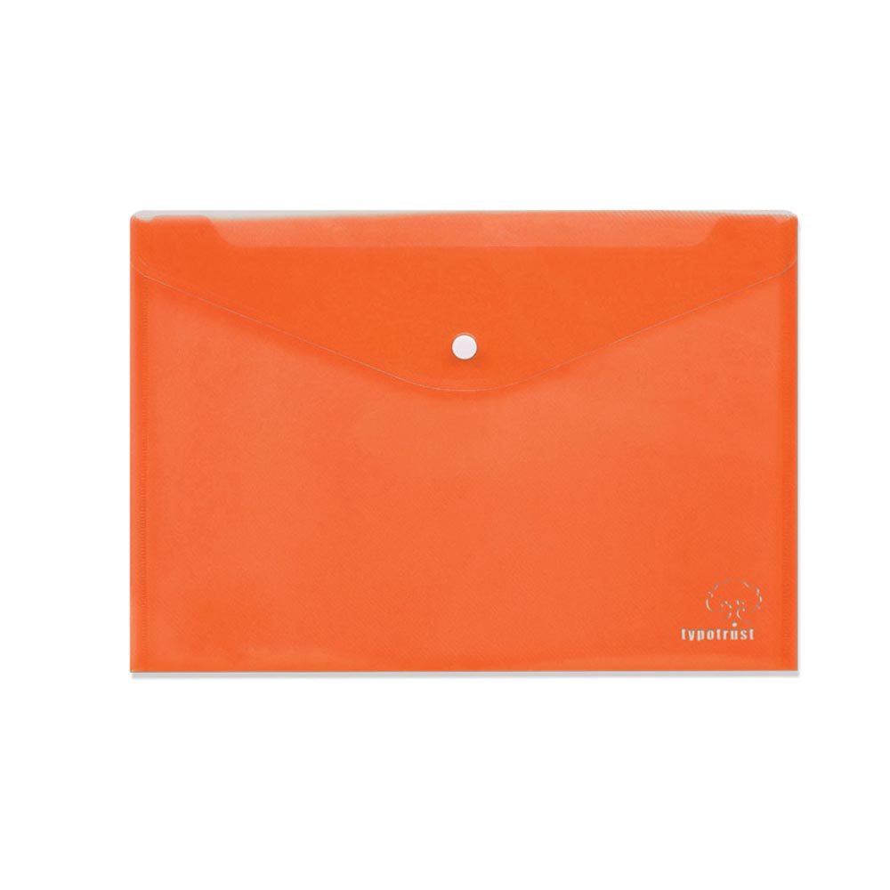 Φάκελος με Κουμπί Α4 Πορτοκαλί FP25004-06 Typotrust - 122237