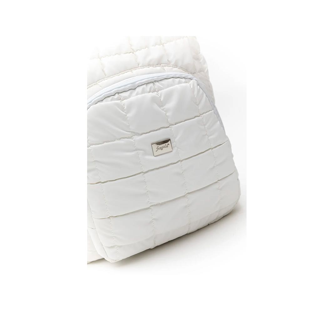 Copy of Τσάντα Πλάτης Puffer Μεταλλική Λευκή GB-05 white Fragola - 1