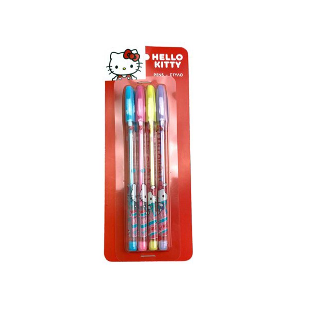 Σετ 4 Στυλό Hello Kitty Sweatheart 335-74008 Gim - 106286