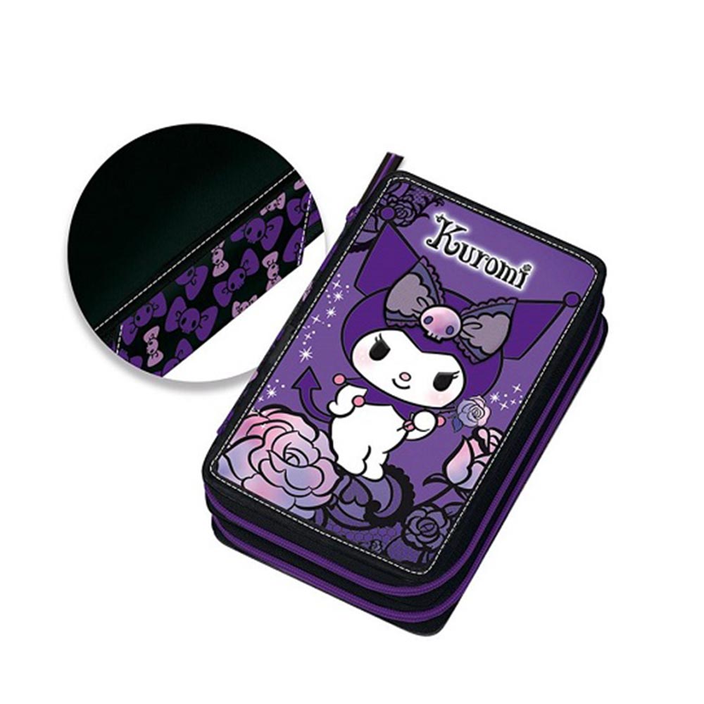 Κασετίνα Διπλή Γεμάτη Purple Laces Kuromi 252333 Graffiti - 105066