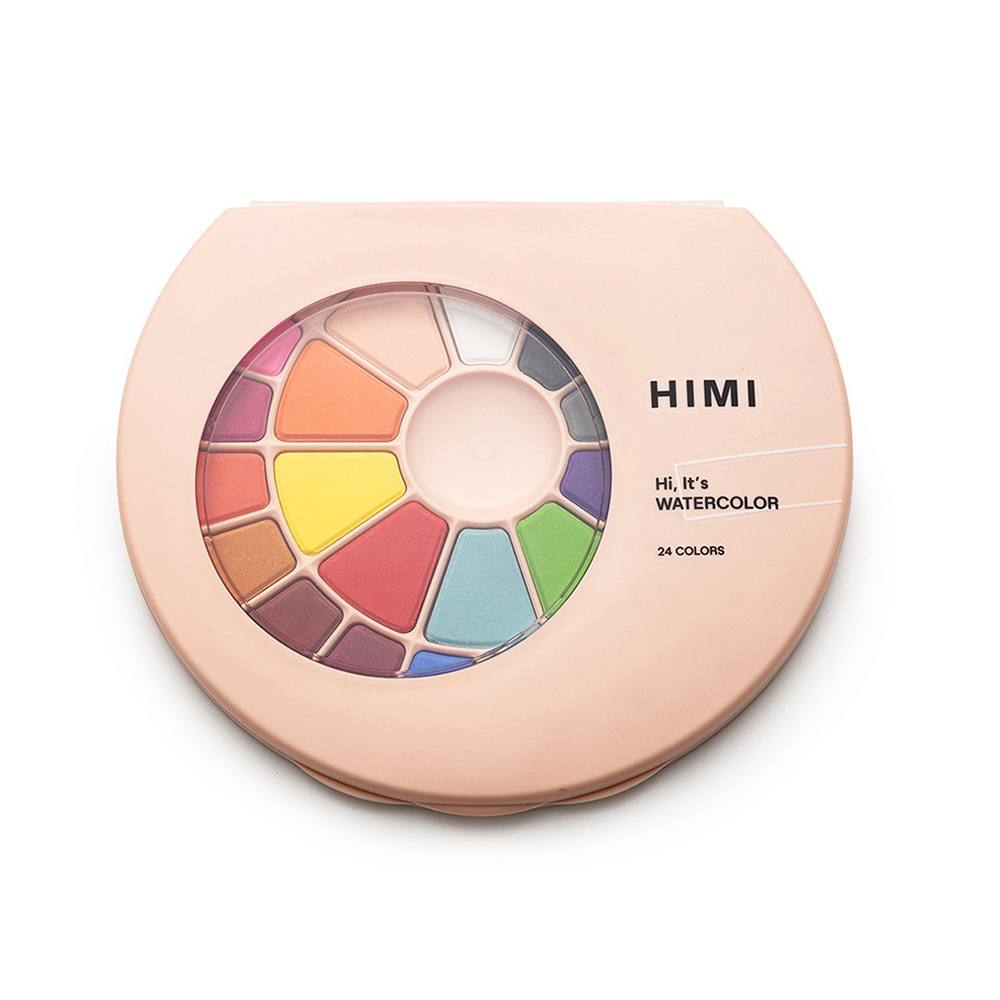 Σετ Ακουαρέλας 24 Χρωμάτων Solid Watercolour - Pink  Case YFB02 Himi - 118079